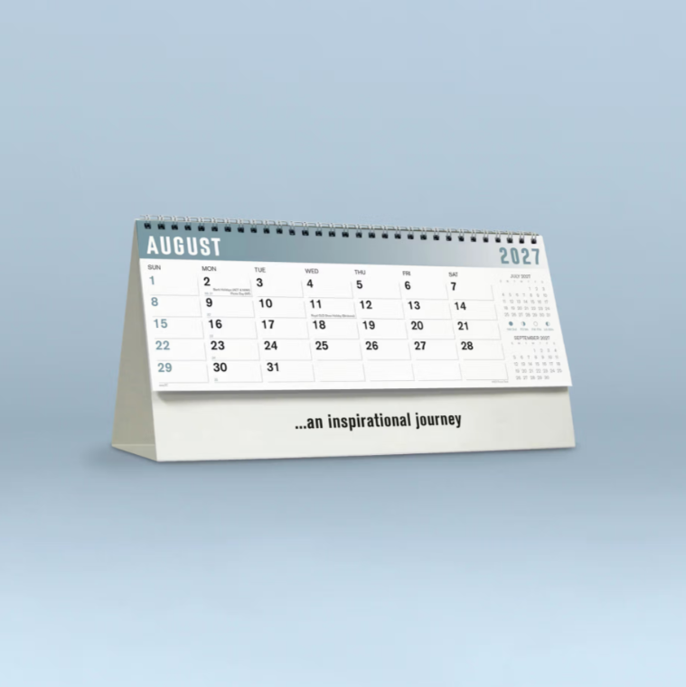 2027 Focus  Desk Calendar 285x150mm - Inspirational Desk Calendar