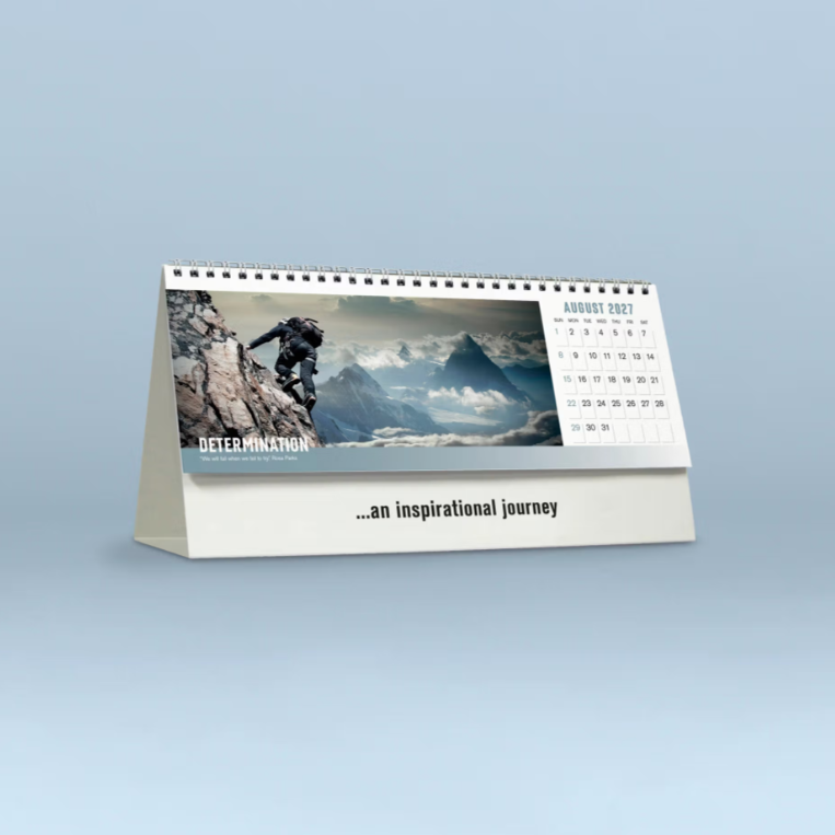 2027 Focus  Desk Calendar 285x150mm - Inspirational Desk Calendar
