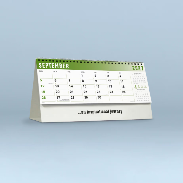 2027 Focus  Desk Calendar 285x150mm - Inspirational Desk Calendar
