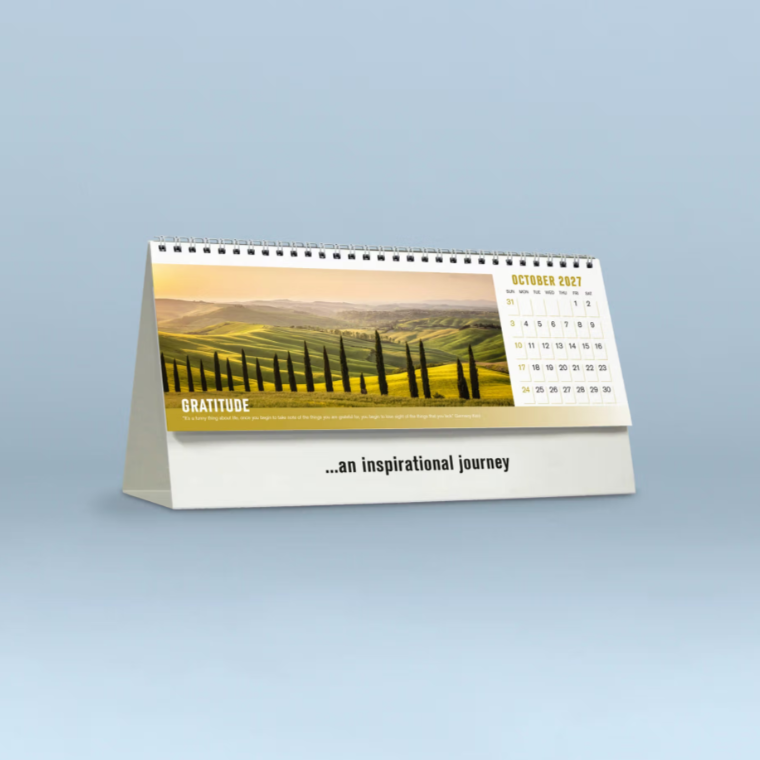2027 Focus  Desk Calendar 285x150mm - Inspirational Desk Calendar