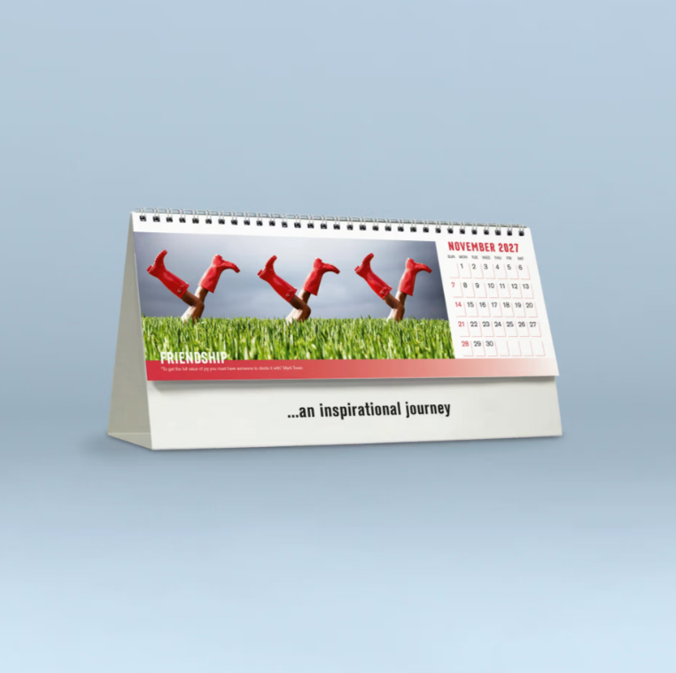 2027 Focus  Desk Calendar 285x150mm - Inspirational Desk Calendar