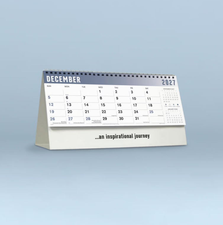 2027 Focus  Desk Calendar 285x150mm - Inspirational Desk Calendar