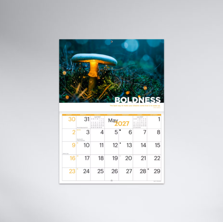 2027 Inspirations Booklet Calendar with Envelope 297x205mm - Modern Inspirational Calendar