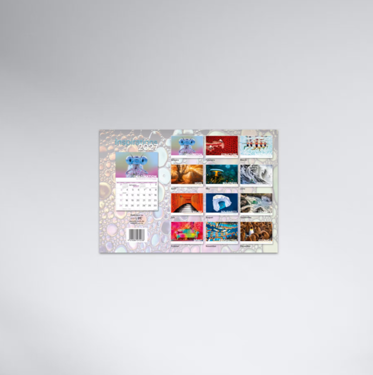 2027 Inspirations Booklet Calendar with Envelope 297x205mm - Modern Inspirational Calendar