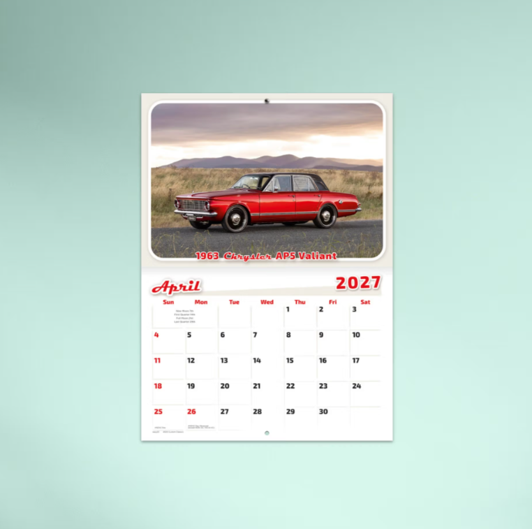 2027 Custom Classics Stitched Booklet Calendar 297x205mm