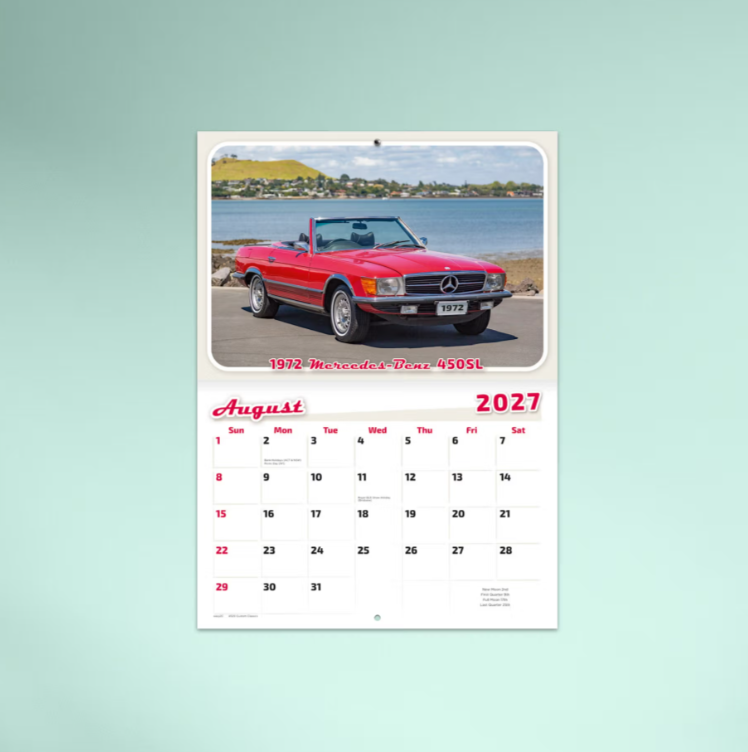 2027 Custom Classics Stitched Booklet Calendar 297x205mm