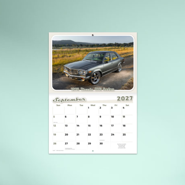 2027 Custom Classics Stitched Booklet Calendar 297x205mm