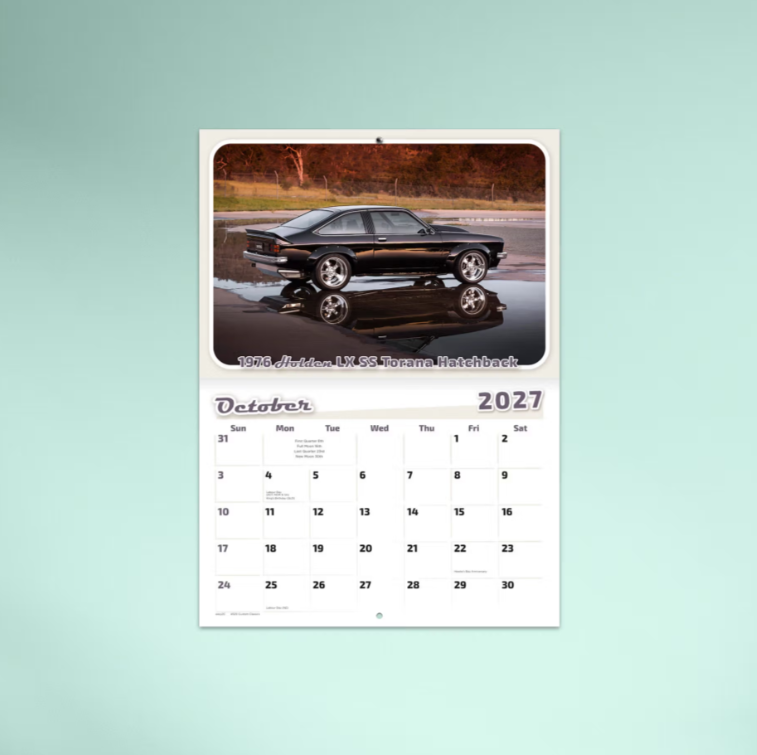 2027 Custom Classics Stitched Booklet Calendar 297x205mm