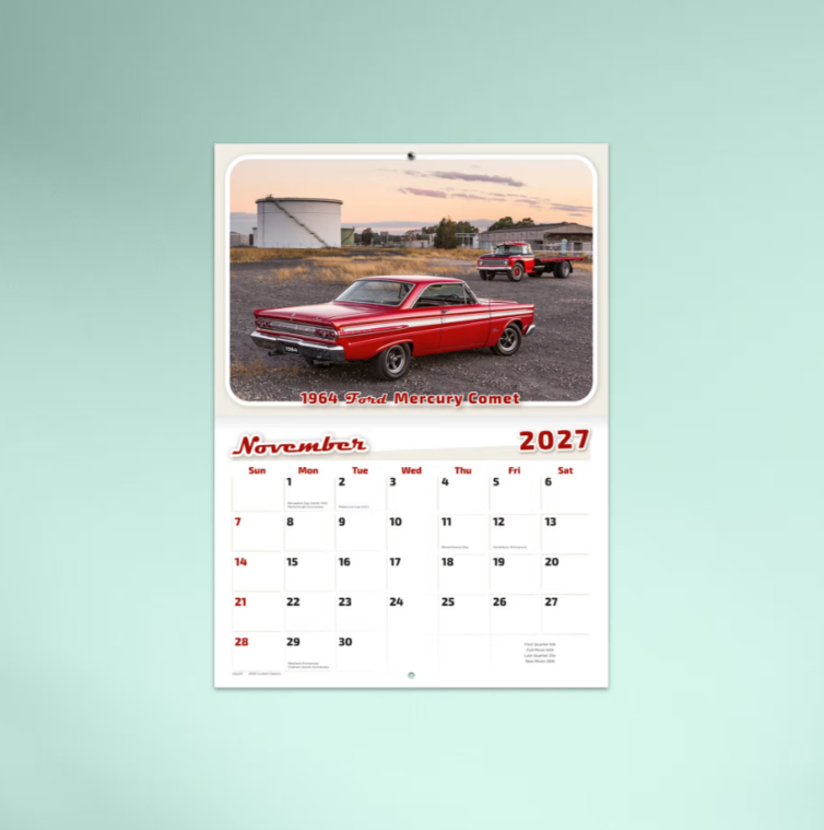 2027 Custom Classics Stitched Booklet Calendar 297x205mm