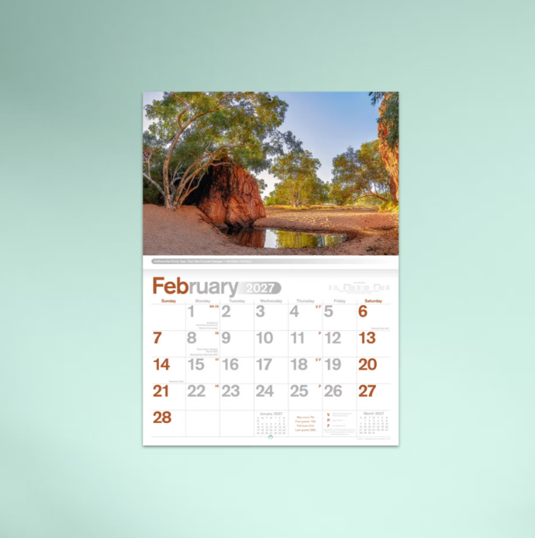 2027 Reflections of Australia Booklet Calendar 297x205mm