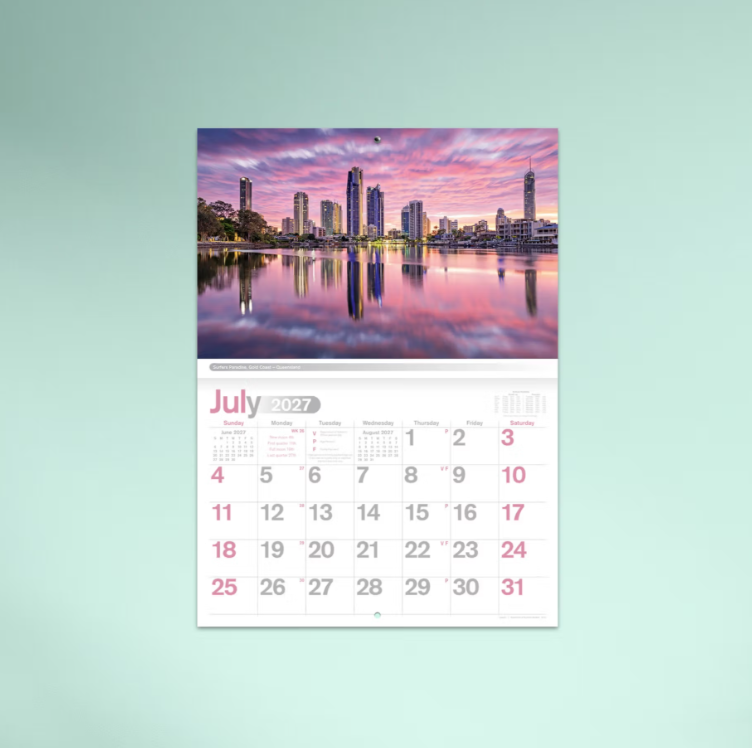 2027 Reflections of Australia Booklet Calendar 297x205mm