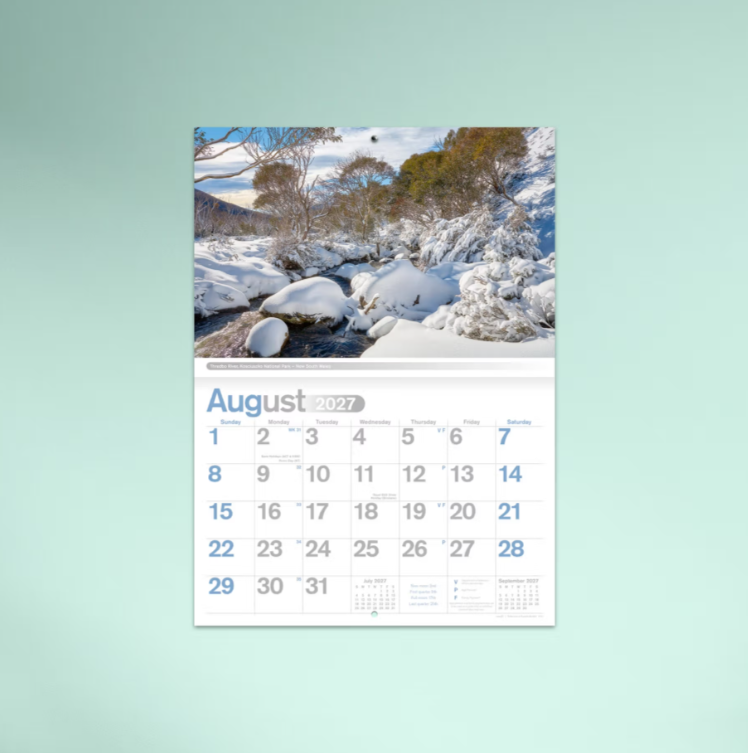 2027 Reflections of Australia Booklet Calendar 297x205mm