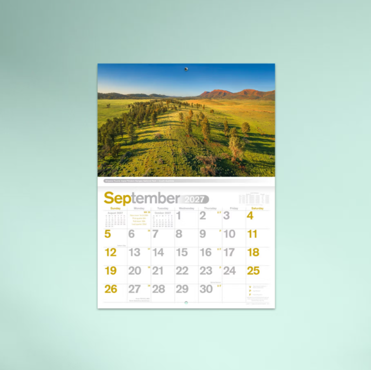 2027 Reflections of Australia Booklet Calendar 297x205mm