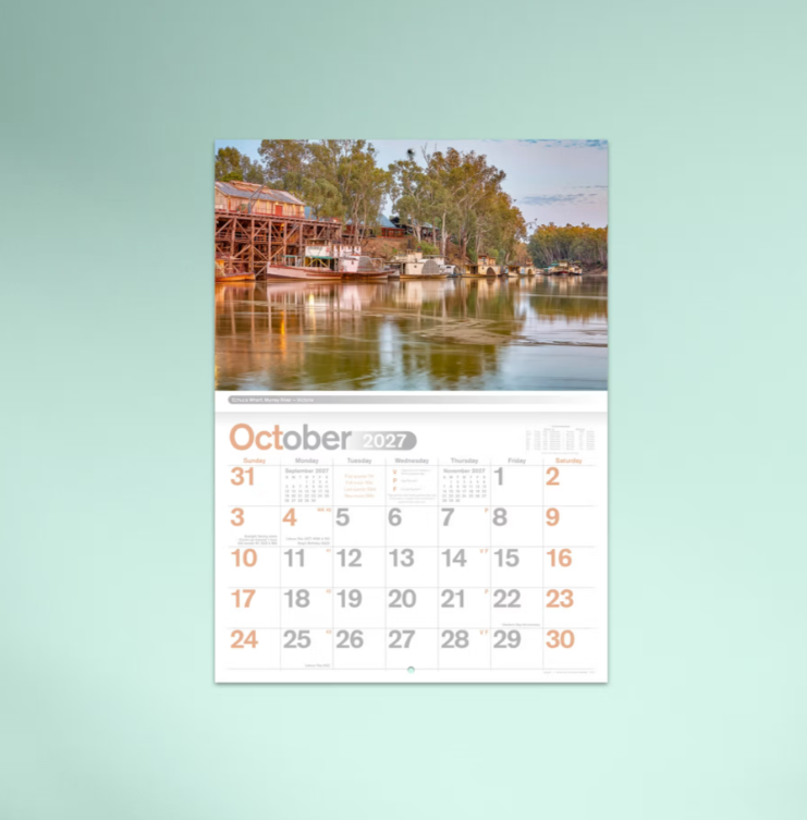 2027 Reflections of Australia Booklet Calendar 297x205mm
