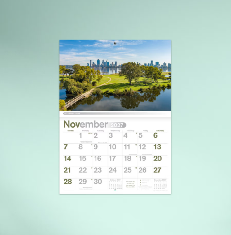 2027 Reflections of Australia Booklet Calendar 297x205mm