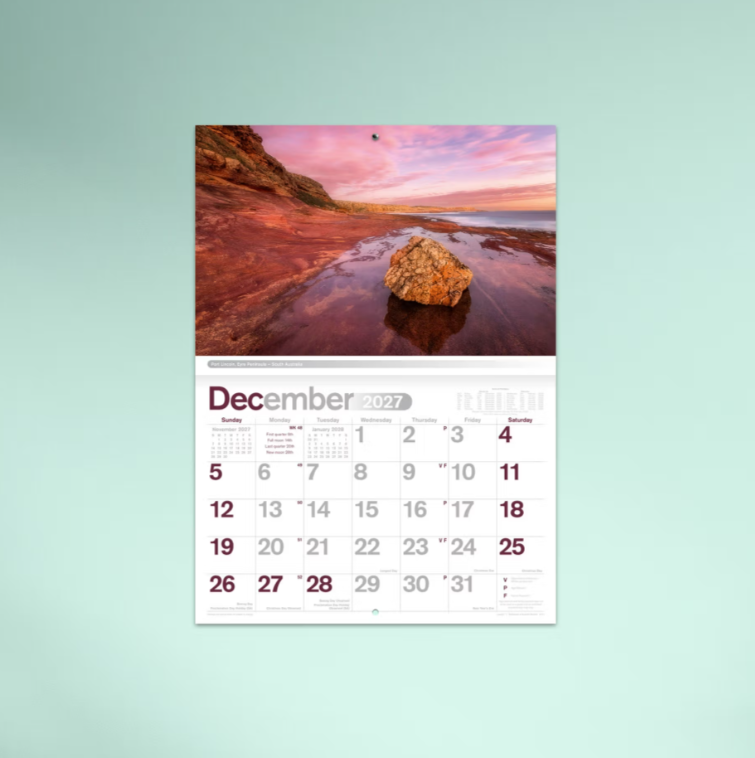 2027 Reflections of Australia Booklet Calendar 297x205mm