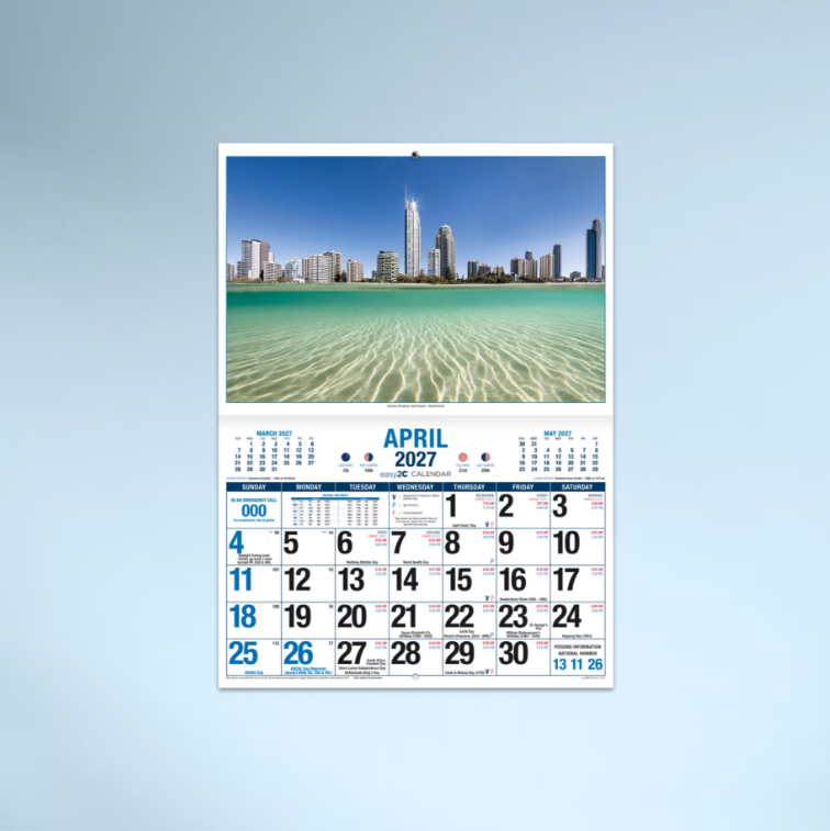 2027 easy2C Australian Images Booklet Calendar 297x205mm