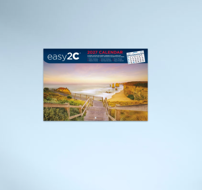 2027 easy2C Australian Images Booklet Calendar 297x205mm