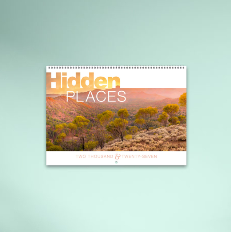2027 Hidden Places Australian Spiral Bound Calendar 337x240mm