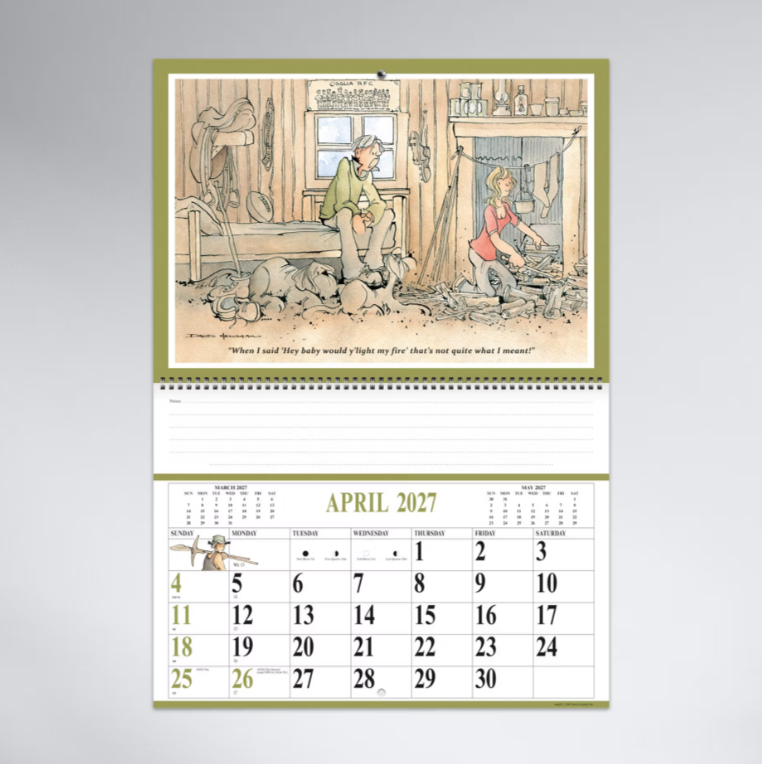 2027 Jock's Country Life Booklet Calendar Spiral Bound 337x240mm
