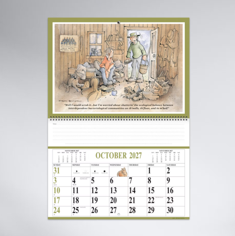 2027 Jock's Country Life Booklet Calendar Spiral Bound 337x240mm