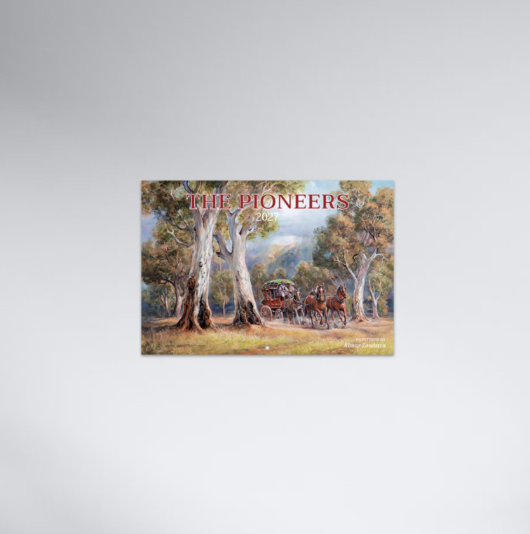 2027 The Pioneers Stitched Booklet Calendar 297x205mm - Paintings by Almar Zaadstra