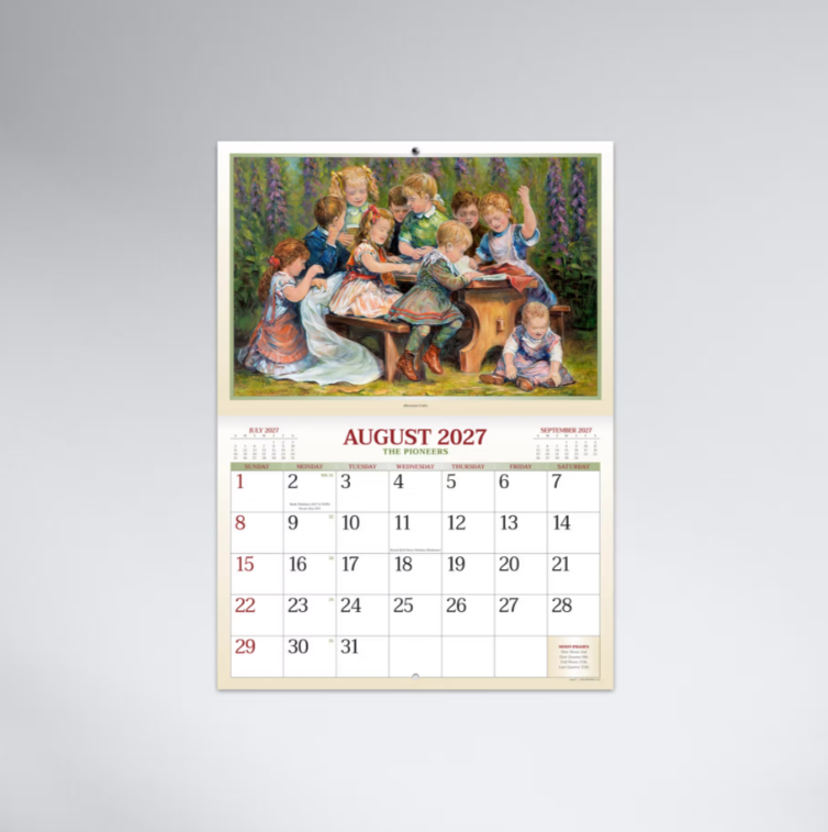 2027 The Pioneers Stitched Booklet Calendar 297x205mm - Paintings by Almar Zaadstra