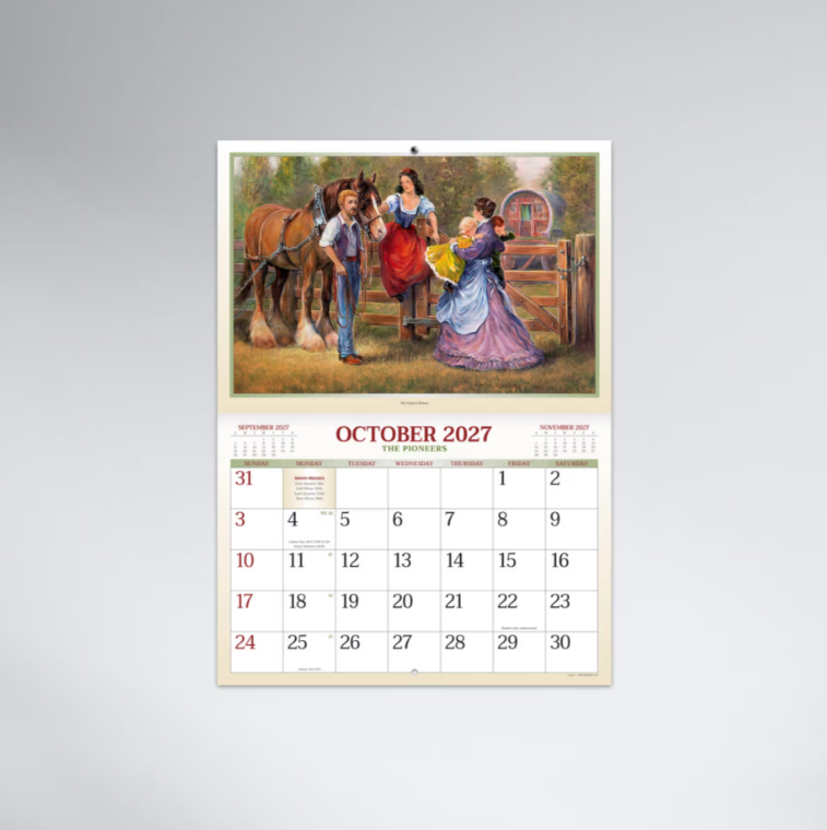 2027 The Pioneers Stitched Booklet Calendar 297x205mm - Paintings by Almar Zaadstra