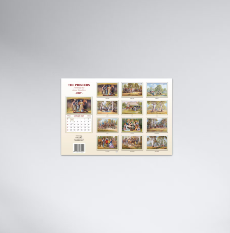 2027 The Pioneers Stitched Booklet Calendar 297x205mm - Paintings by Almar Zaadstra