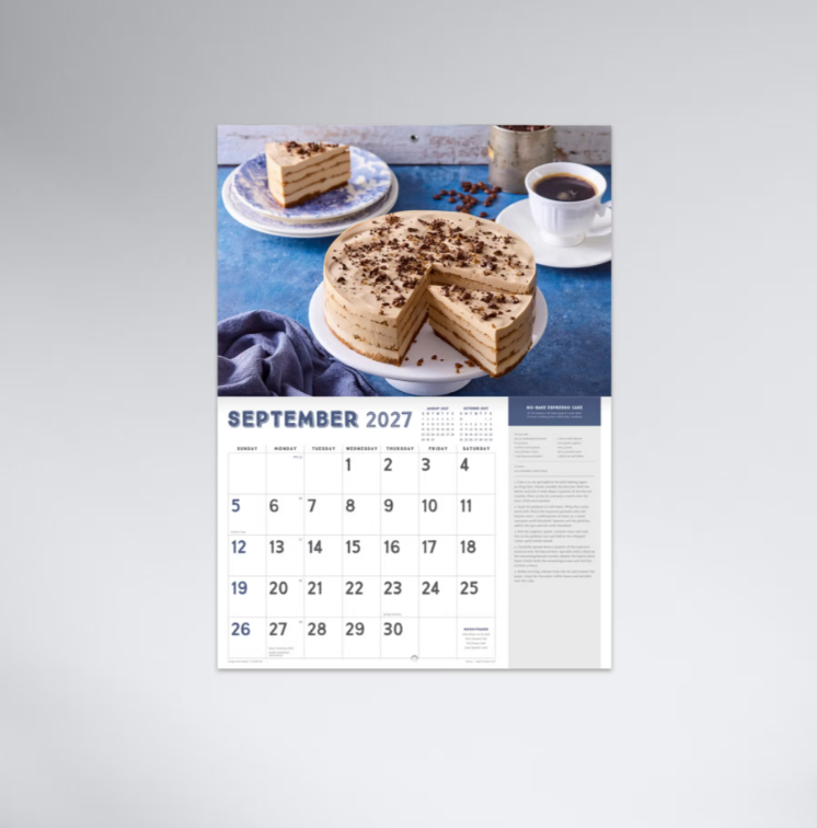 2027 Sugar & Spice Stitched Booklet Calendar 297x205mm