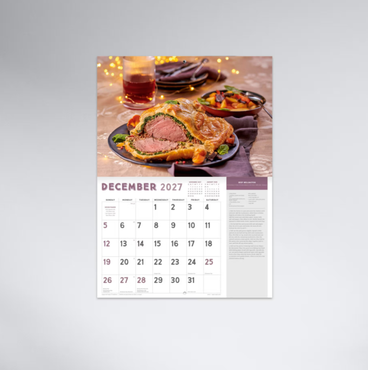 2027 Sugar & Spice Stitched Booklet Calendar 297x205mm