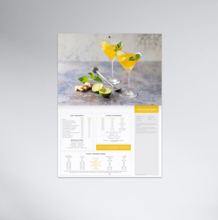 2027 Sugar & Spice Stitched Booklet Calendar 297x205mm