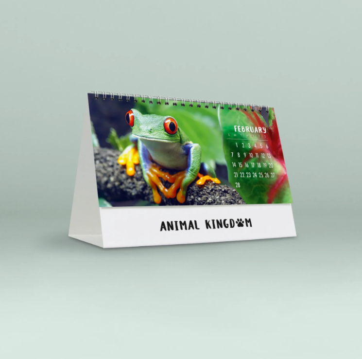 2027 Animal Kingdom Desk Calendar - June polar bears