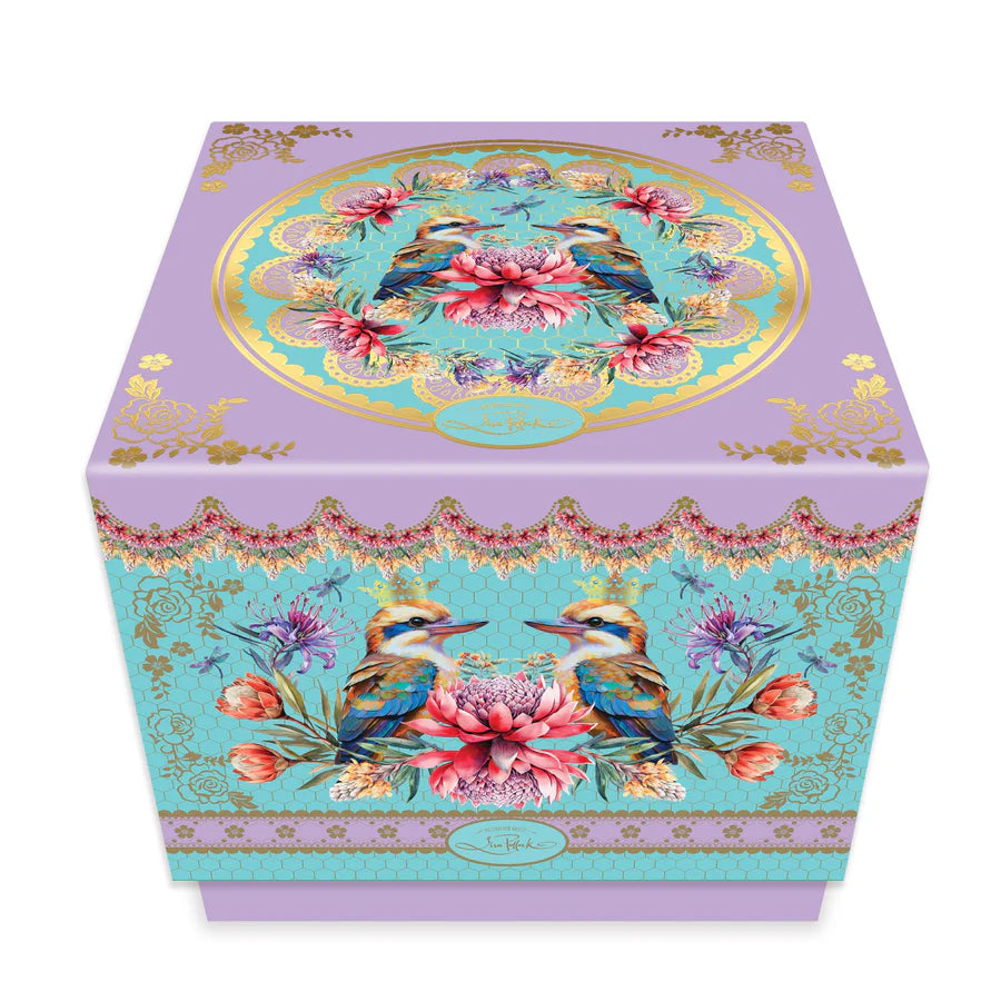 Tea for One - Vintage Kookas  By Lisa Pollock Tea Cup Saucer & Teapot Set