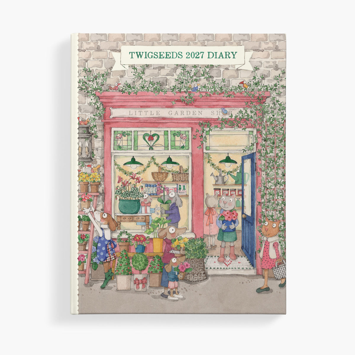 Open Twigseeds 2027 Diary showing 2027 and 2028 year-at-a-glance calendars