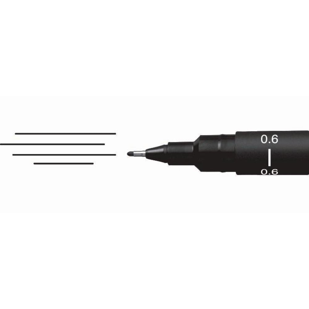 Uni-Ball Uni Pin Fineliner Black Tip Size 0.1 to 0.8