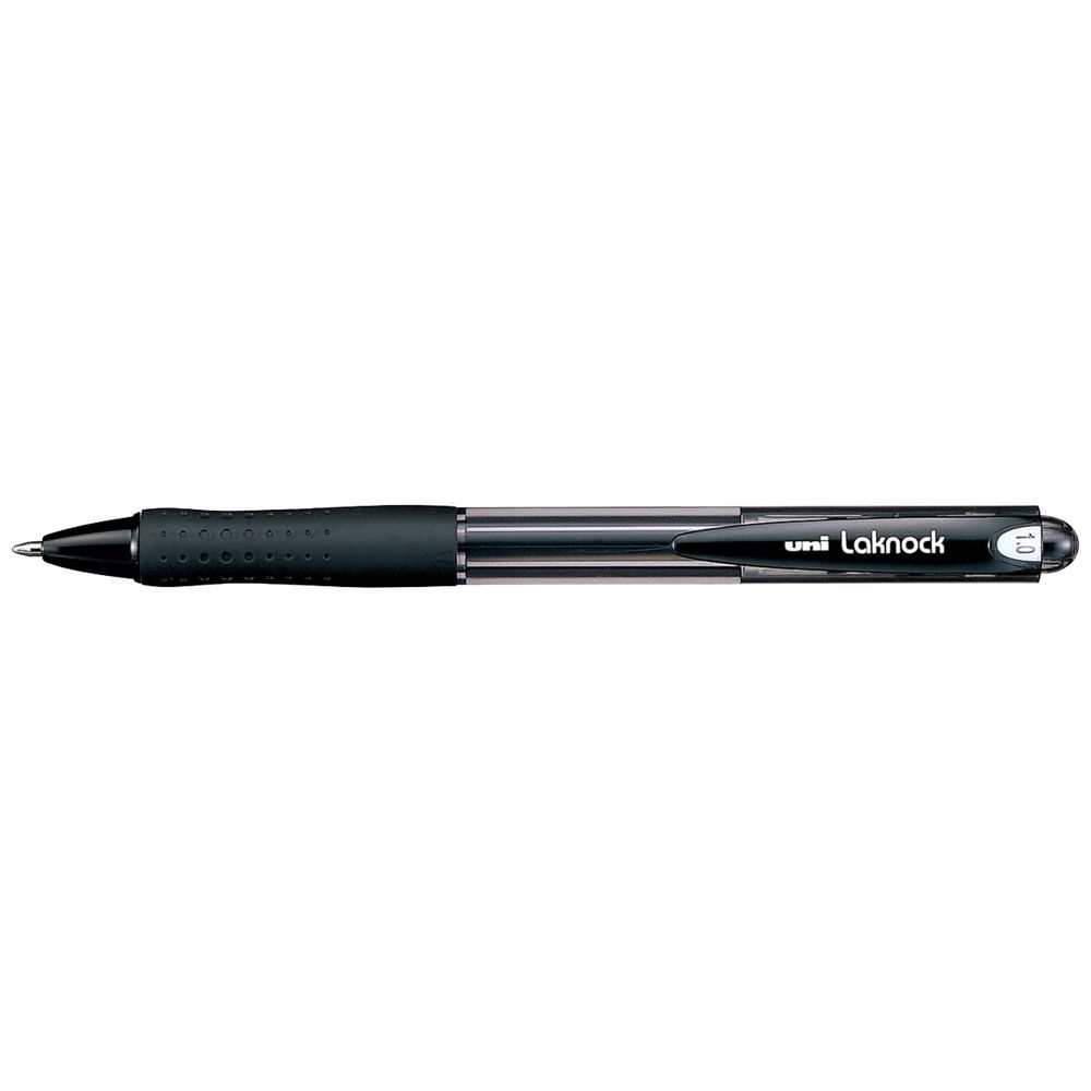 uni Laknock Retractable Ballpoint Pen 1.0 Tip