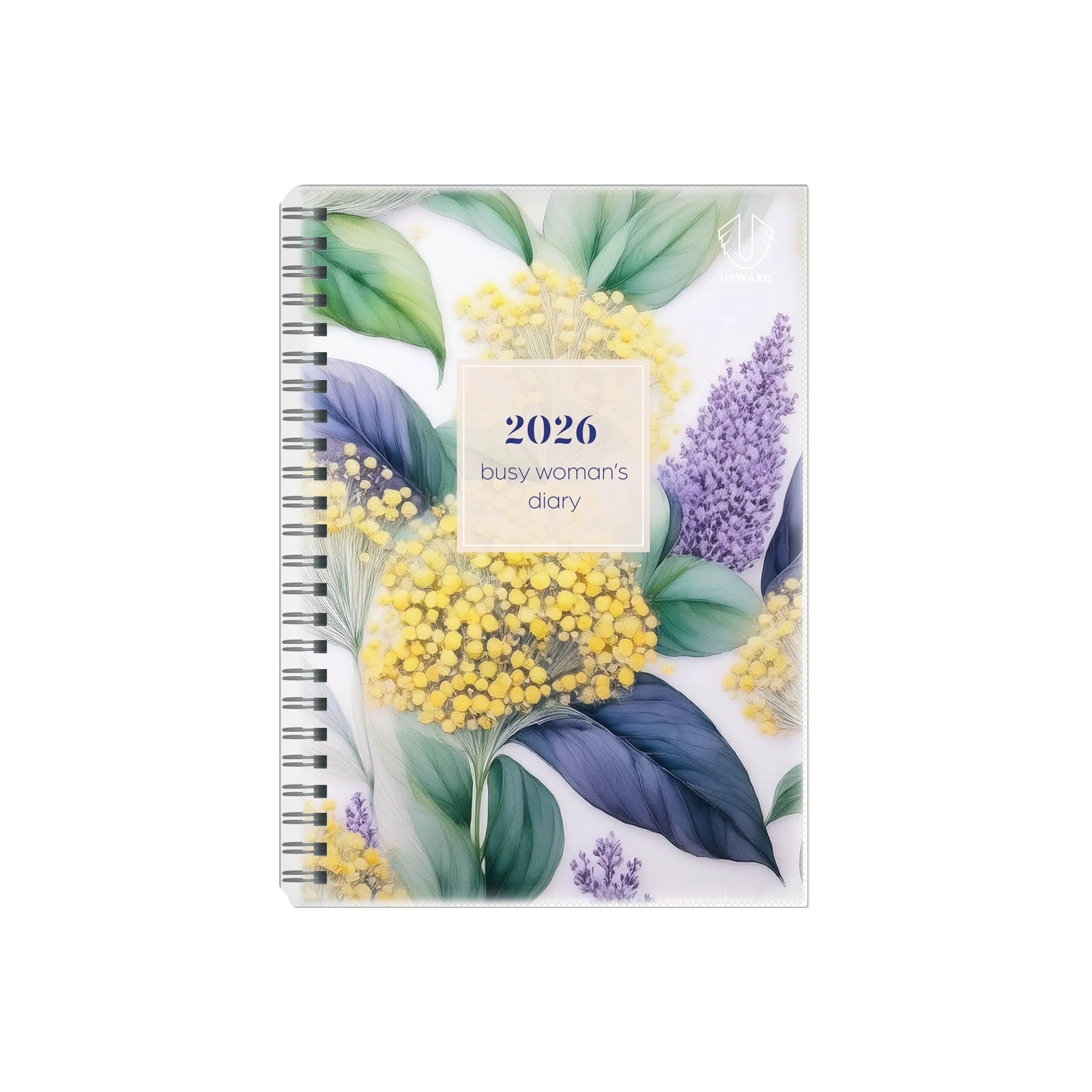 Upward - Busy Woman's Diary 4404, 12 Month 2026 Calendar Year Planner, Week to View Diary, A5 Wiro Bound UPCY4404-372