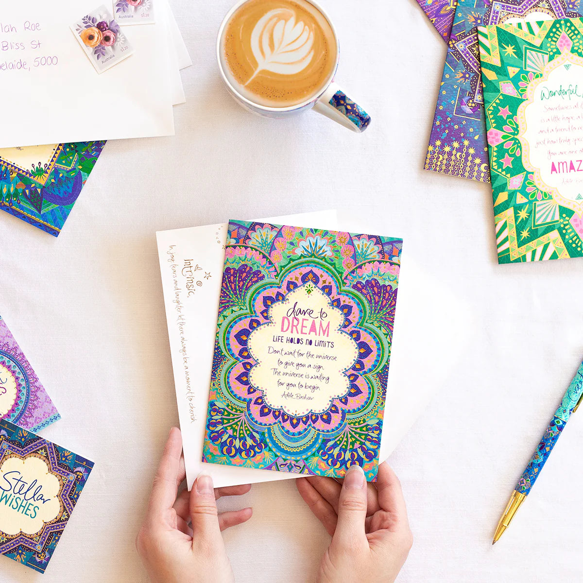 Intrinsic Dare to Dream Greeting Card by Adele Basheer