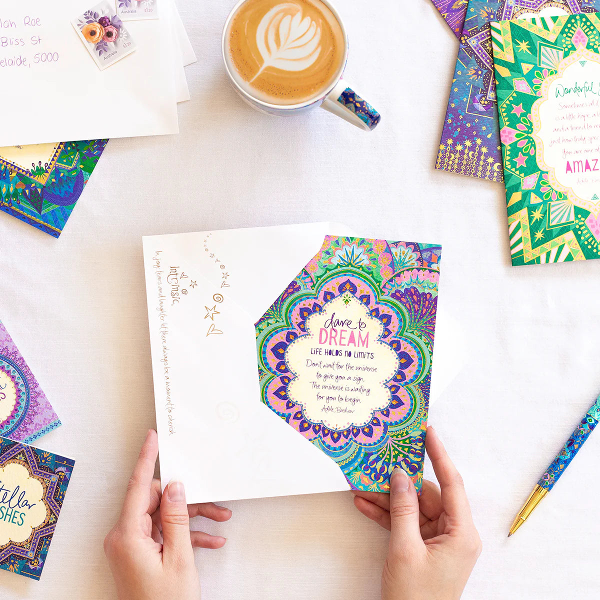 Intrinsic Dare to Dream Greeting Card by Adele Basheer