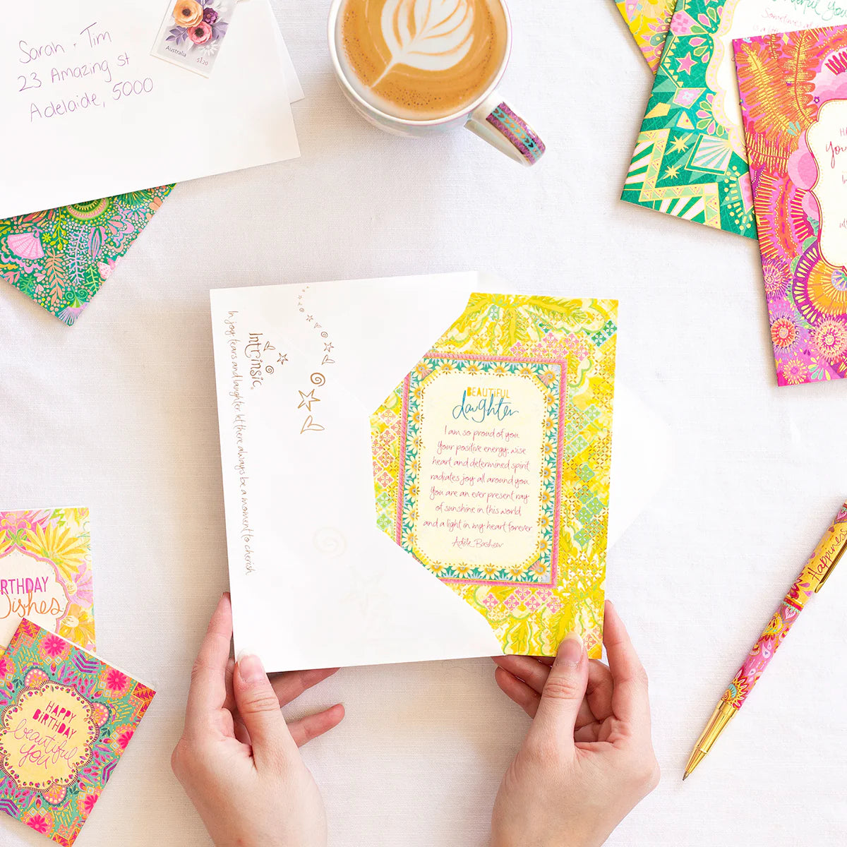 Intrinsic My Beautiful Daughter Greeting Card by Adele Basheer