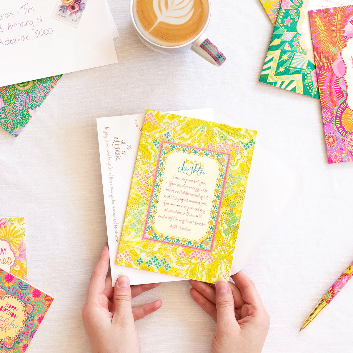 Intrinsic My Beautiful Daughter Greeting Card by Adele Basheer