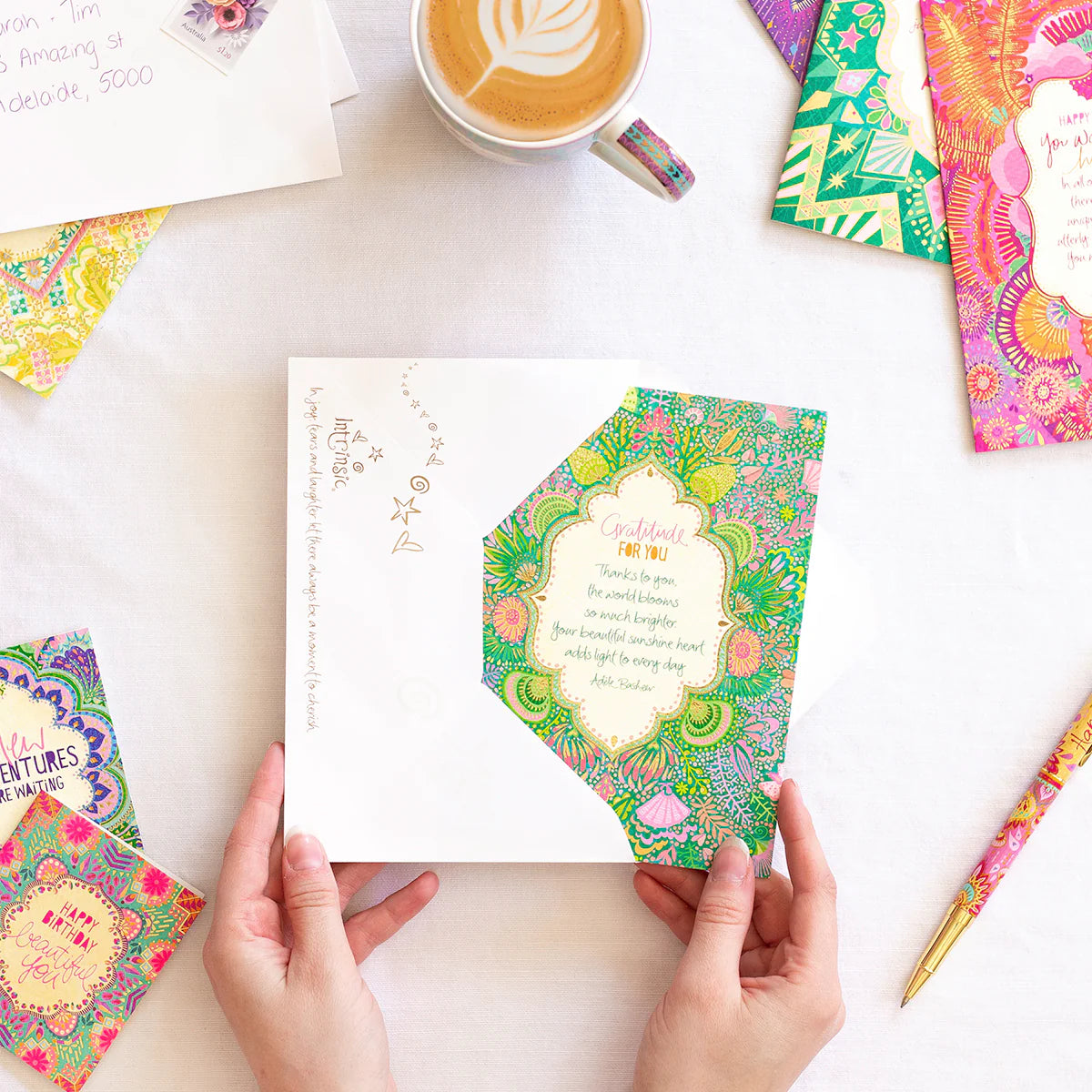 Intrinsic Gratitude For You Greeting Card by Adele Basheer