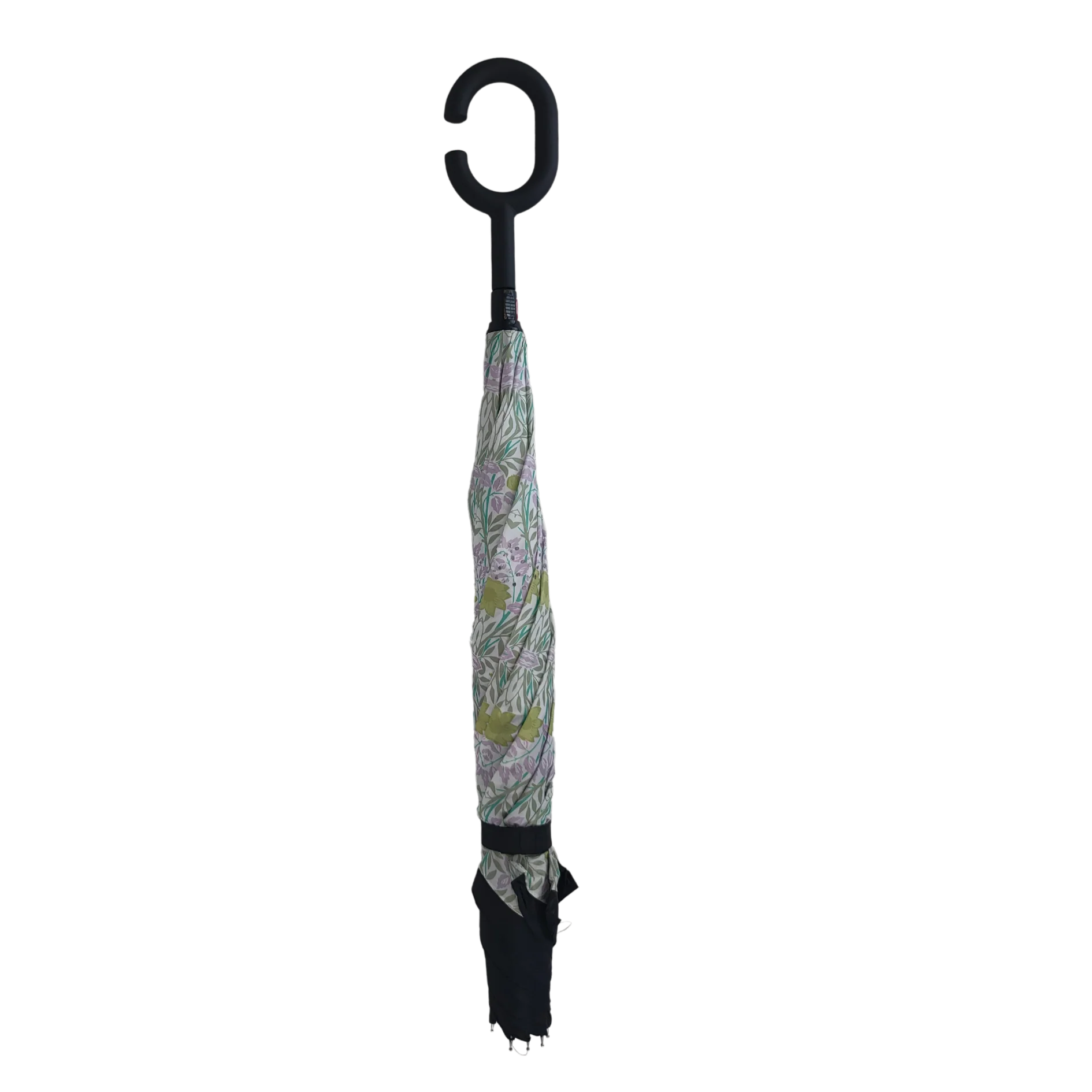 Artico Inverted Reverse Umbrella Windproof Double Layer C-Handle William Morris - Sweet Briar
