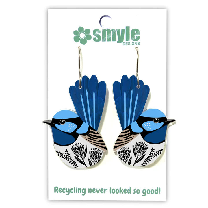 Fairy Wren Earrings By Smyle Designs