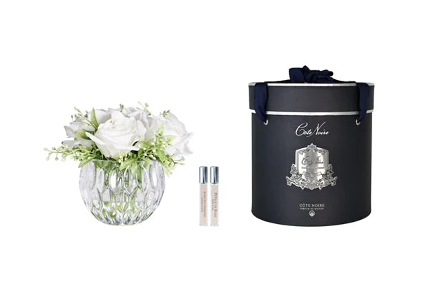 Cote Noire Round Summer Roses - White - RSR01