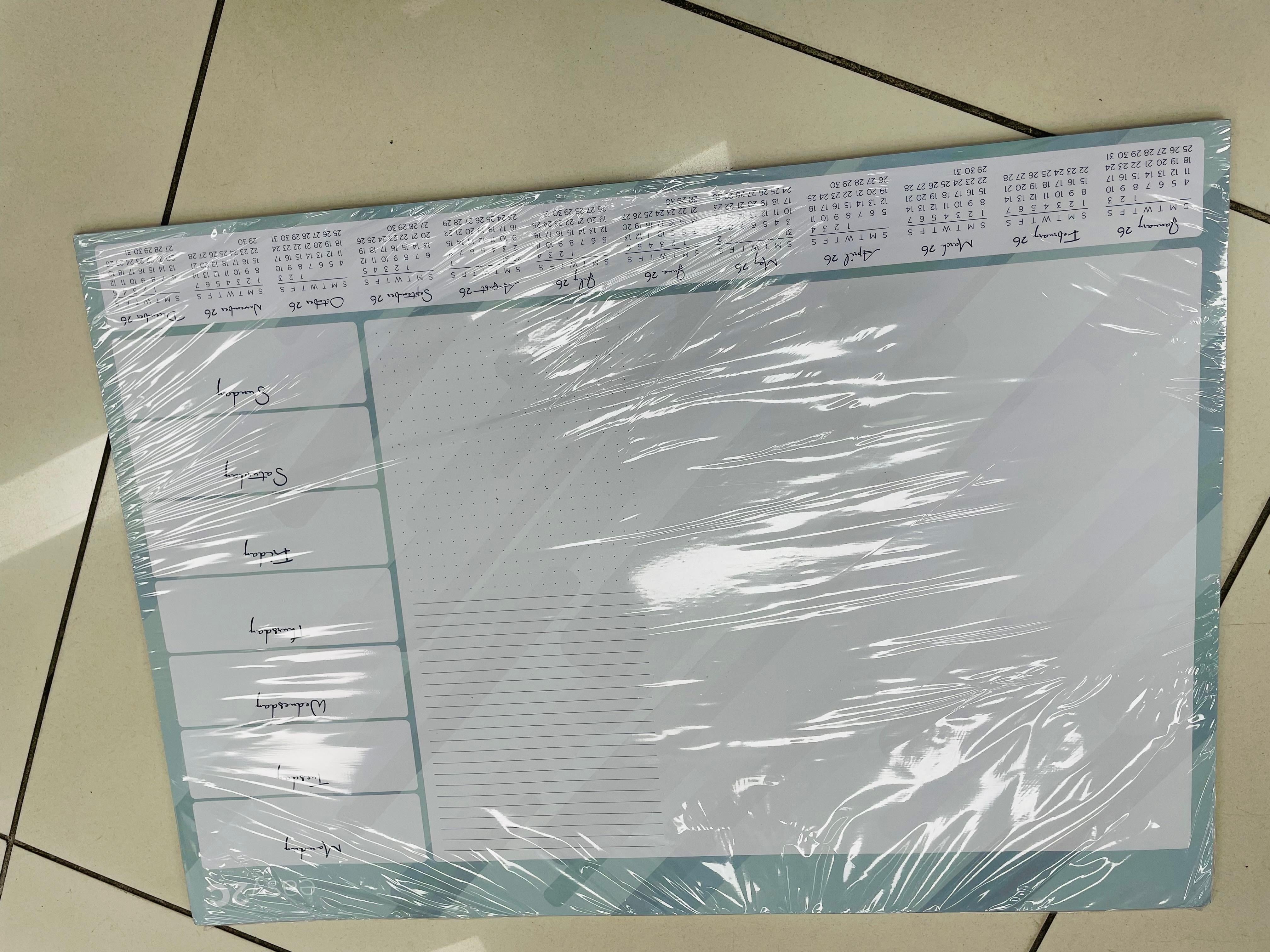 Easy2C 2026 Desk Pad Calendar – Individually Shrink-Wrapped | Stay Organised All Year