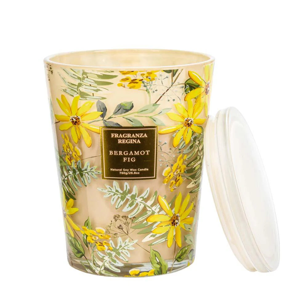Wick2ware Fragranza Regina Natural Soy Wax Jar Candle 760g