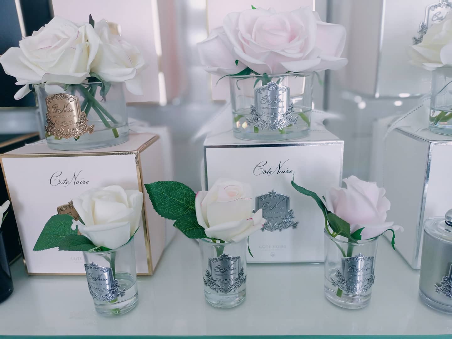 Cote Noire Perfumed Natural Touch Rose Bud - Clear - Pink Blush - GMR42