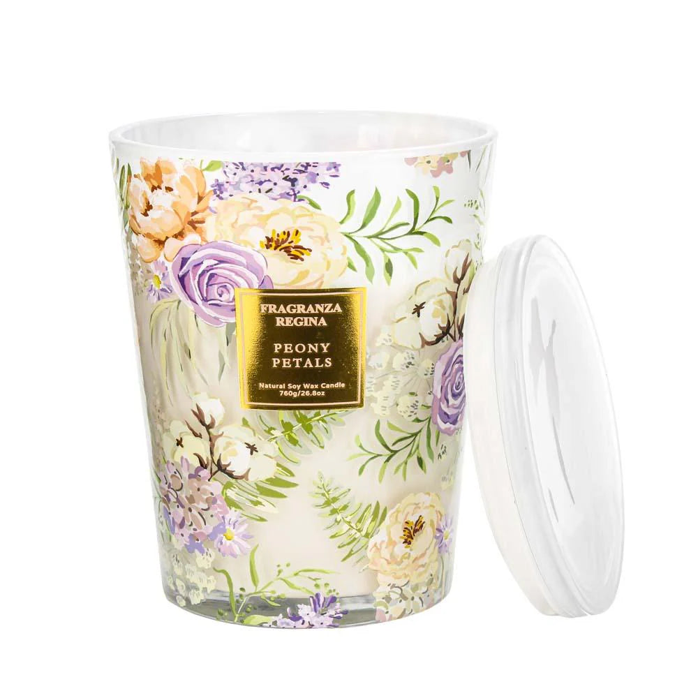 Wick2ware Fragranza Regina Natural Soy Wax Jar Candle 760g